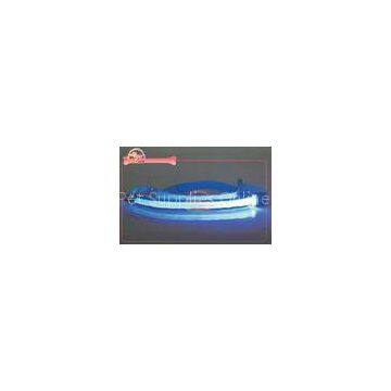 LED Glow Flashing Dog Leash Belt With Double Reflective Strip , lighted dog leash