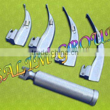 2 Laryngoscope Mac Set EMT Anesthesia Intubat w/4 Bulb