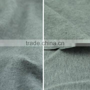 97% cotton, 3% spandex Heather Gray Viscose Spandex Fabric, Causal Jersey Knit Fabric