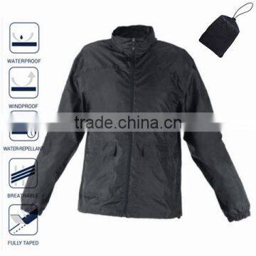 Windbreaker MEN Lightweight Waterproof Jacket with hood and bag