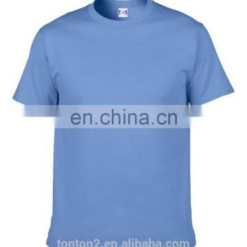 China factory men cotton custom feather printing cheap t shirt