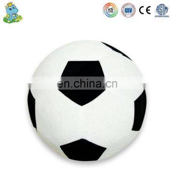 Child soft white and black stuffed plush football toys for boys