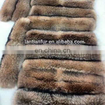 Factory price high quality fashion Racoon fur trim 80*24cm