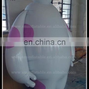 airtight pvc inflatable baymax cartoon for promotion actively