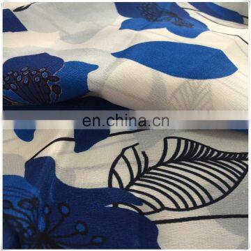 100%silk CDC fabric in digital printing with good handfeel for fashion garments