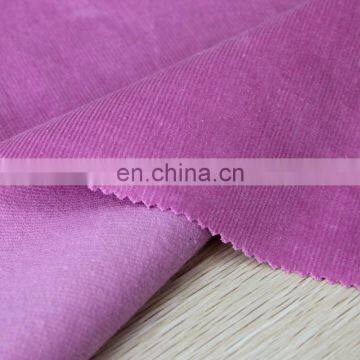 Shaoxing textile good quality corduroy 16w cotton/sp solid corduroy