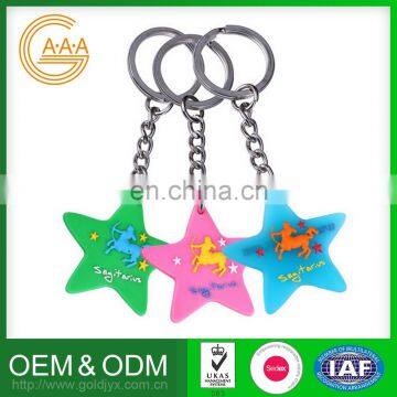 2016 Hottest Low Price Silicone Keychain Soft Various Designs Custom Key Ring