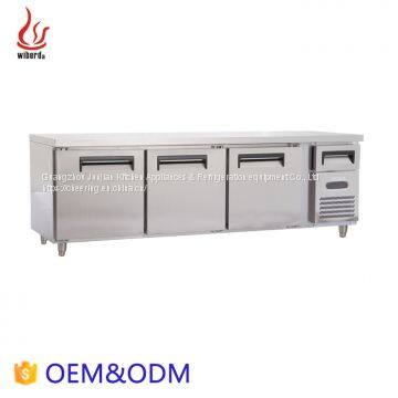 Commercial 3-Doors Work table food chiller in refrigeration equipment