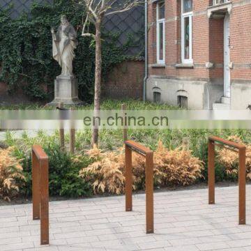 Metal Street Furniture Corten Steel Bike Rack Public Bicycle Racks photo-5