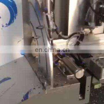 Automatic aluminum window corner cleat cutting machine