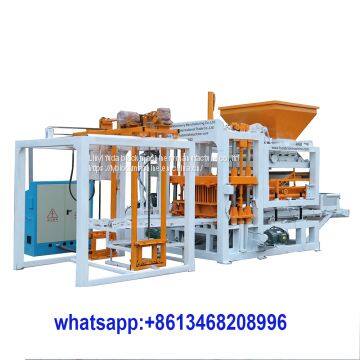 QT4-18 Cheap Automatic Hydraulic Concrete Hollow Block Machine /paver Tile Block Making Machine photo-4
