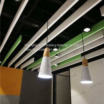 Acoustical Ceiling Suspension Systems Sound Absorbing Ceiling Baffle Boards Of Office, Meeting Room, Cinema, Gymnasium, School, Etc photo-4