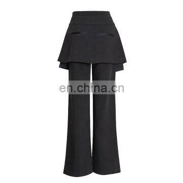 TWOTWINSTYLE Spring Trouser For Women's Wide Leg Pants With Belts High Waist Loose Hit Colors