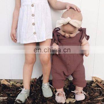 Ins 2019 SUMMER Girls Romper Newborn Baby Girl Romper Jumpsuit Baby Boy 3colors Free Ship photo-2