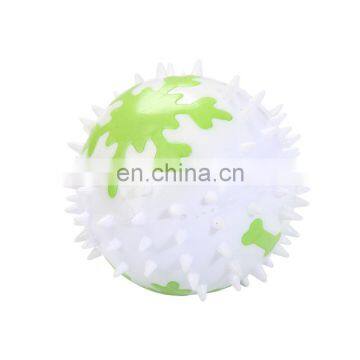 HQP-WJ117 HongQiang Pet Products Dog Toy Vocal TPR Prickly Ball Christmas Color Snowflake Molar Teeth Cleaning Fun Customizable photo-6
