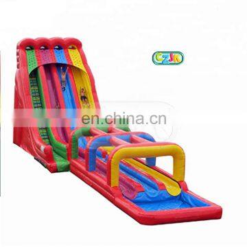 China commercial three slip and pool inflatable water slides for adult kid