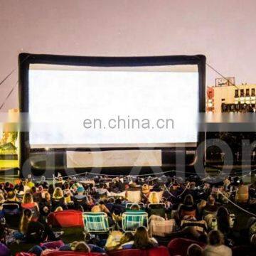 Custom advertising Large Airtight Used Air Sealed Cinema Inflatable Projector Movie Screen Outdoor 16 ft