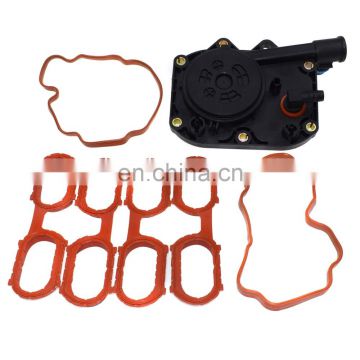 Intake Manifold Cover Gasket & Crankcase Vent Valve Set 11617501563 11611433328 11611729728 For BMW 540i 740i iL 840Ci