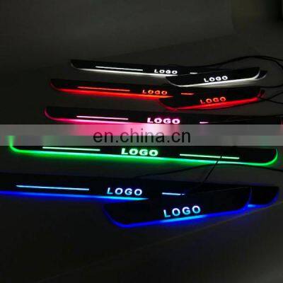 Led Door Sill Plate Strip light door scuff for ford focus st multi colors remote switch voice control