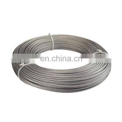 Galvanised Cheap Steel Wire Rope 6 mm Gi Wire Rope For Electric Car