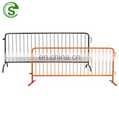 Galvanized steel tube pedstrain barrier fence/portable fence