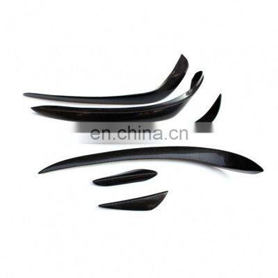6pcs/set CLS Style W218 Carbon Fiber Car Bumper Canards for Mercedes Benz W218 CLS400 CLS550 photo-5