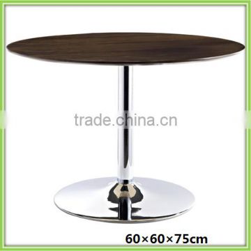 New Modern Round Small Brown Dining Table