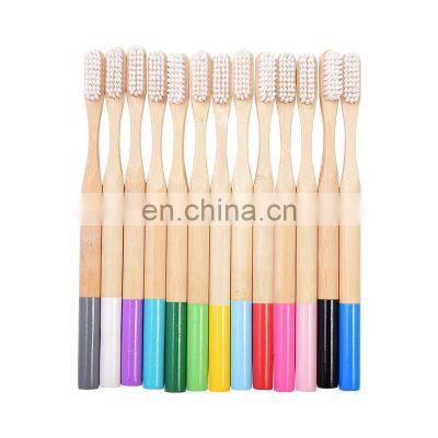 Free Sample CE Biodegradable Charcoal Bristles OEM Bamboo Toothbrush With Customized Logo photo-2