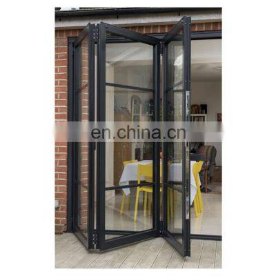 Canadian/American Sound/Heat Insulation Thermal Break UPVC Aluminum Bifold/Folding Patio Doors