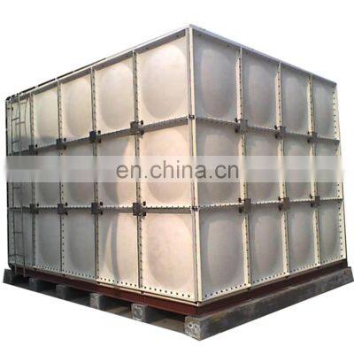 Popular Sales Bolts Type Assembled  Hot Pressed GRP/FRP/ Fiberglass Panel Water Tank in Qatar