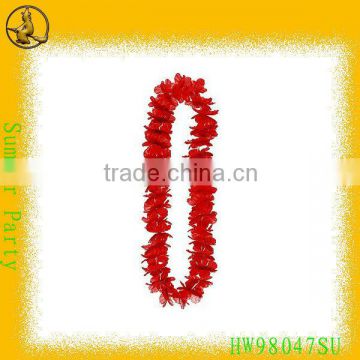 Passionate Red Plastic Garland,Hawaiian Red Plastic Garland