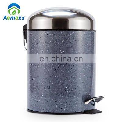 Stainless Steel Trash Can Bathroom Hotel Garbage Trash bin waste bin metal