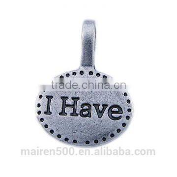 2016 new products vintage silver pendant charms