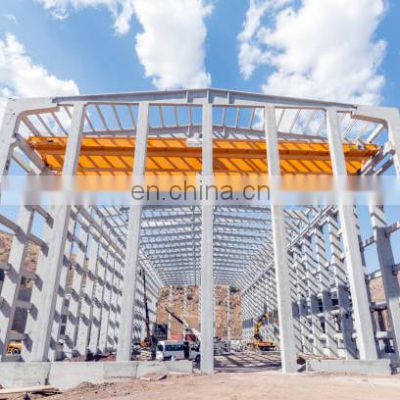 Pre Engineered 1000M2 Prefab Industrial Steel Structure Frame Prefabricated Factory Workshop Layout Plan