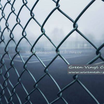 Chain Link Fence Chainlink Fence Chain-link Chainlinkfencing Security Fence Green Vinyl PVC Coated Commercial Fecne Industrial Fence Residential Fence photo-4