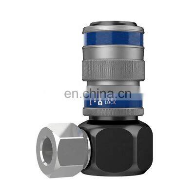 101251250 250 Mpa 90 degree swivel couplings Female thread with angled connection