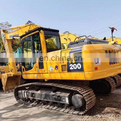 Used Japan KOMATSU PC200-8 Komatsu PC200, PC220 excavator with high quality