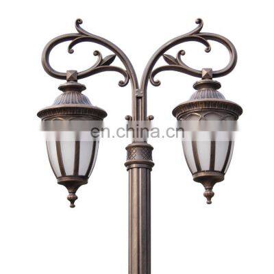 Manufacturer pole garden outdoor lamp post landscape lamp European solar light sensor waterproof IP65 for street courtyard lawn