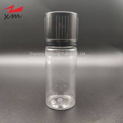 Hot sell Black cap 100ml childproof squeeze E-liquid bottle plastic pet e-juice vape oil dropper bottle