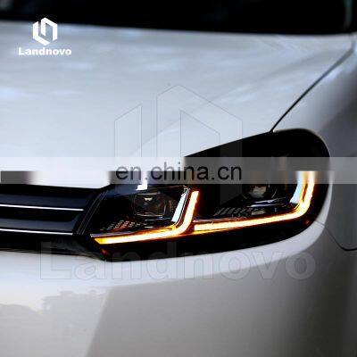 Landnovo Headlights for VW Golf 6 to 7.5 2010-2012 Led Head Lamp Assembly PLUG & PLAY