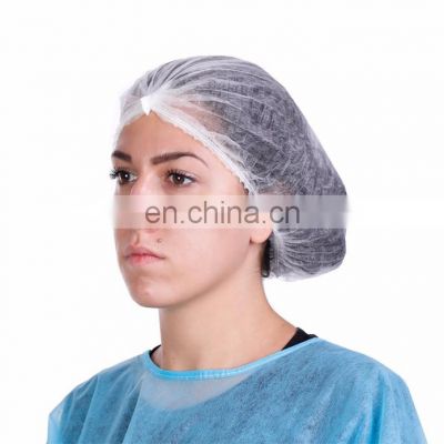 Medical Disposable PP Surgical Cap Doctor Nurse Bouffant Cap Non Woven Hair Covers Mob Clip Cap