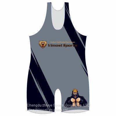 Custom Sublimation Wrestling Singlet