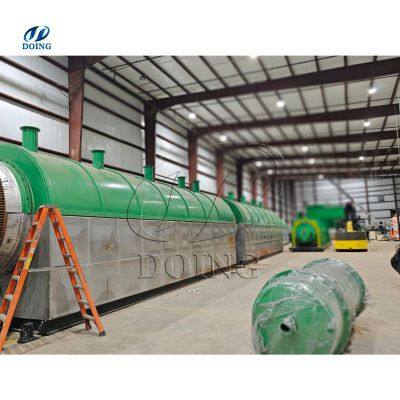 15 20 30 50TPD Fully Continuous Waste tire plastic oil pyrolysis plant in India Cost