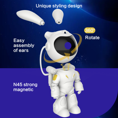 Astronaut Galaxy Projector With BT Speaker Cute Bunny Lamp Nebula Starlight Proyector Remote Control Smart Led Night Light photo-2