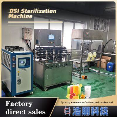 Laboratory DSI Steam Sterilization Beverage and Fruit Juice Pasteurization Machine Fresh Milk Yogurt Sterilized Filling Equipment