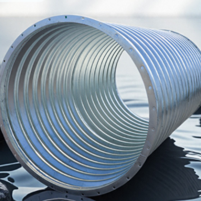 Large Size 1000mm 1200mm Hot Dip Zinc Corrugated Metal Culvert Pipe Q235 Galvanized Corrugated Steel Pipe