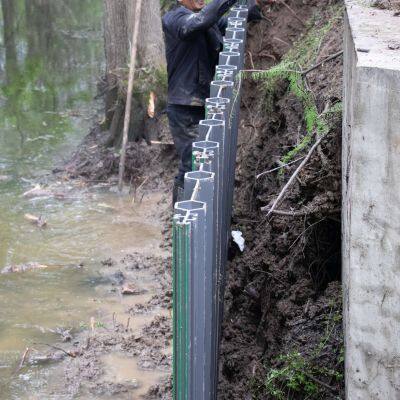 New Trend UV-Resistant Vinyl Seawall Panels Sheet Piling PVC Sheet Pile for Construction photo-5