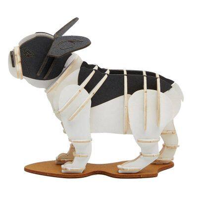 Wholesale 3D French Bulldog Puzzle Model Dog DIY Easy-to-Assemble Animal Craft Kits in Different Color for Pet Gift & Stationery&Toys Shop photo-3