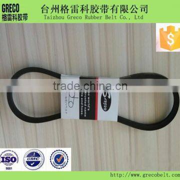 Ordinary high tenacity polyester cord wrapped v-belt