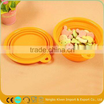 FDA Silicone Folding Portable Collapsible Dog Bowl photo-3